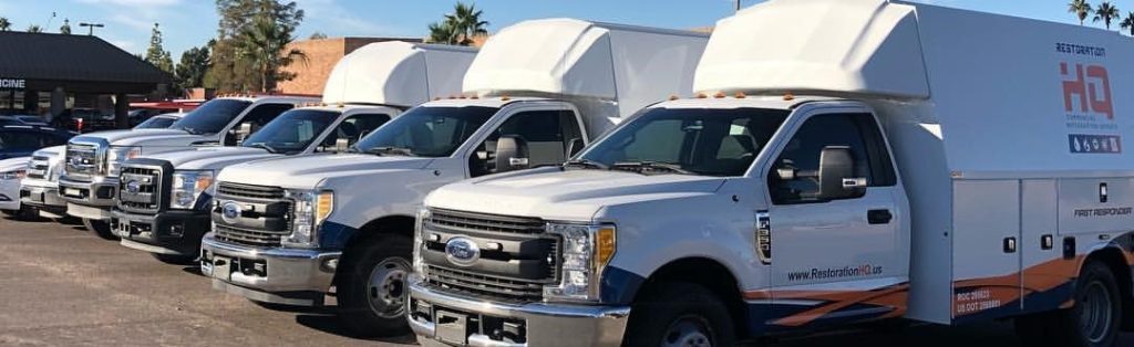 RestorationHQ Service Truck fleet